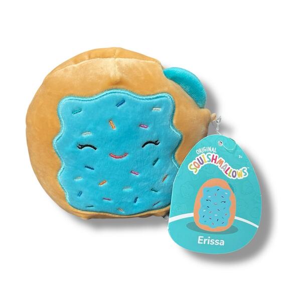 Squishmallows Erissa Blueberry Pop Tart Pastry Stuffed Animal Nursery Gift 6" - Picture 8 of 9